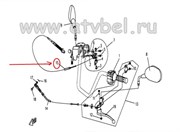 Трос парковочного тормоза 905A-080330-00001